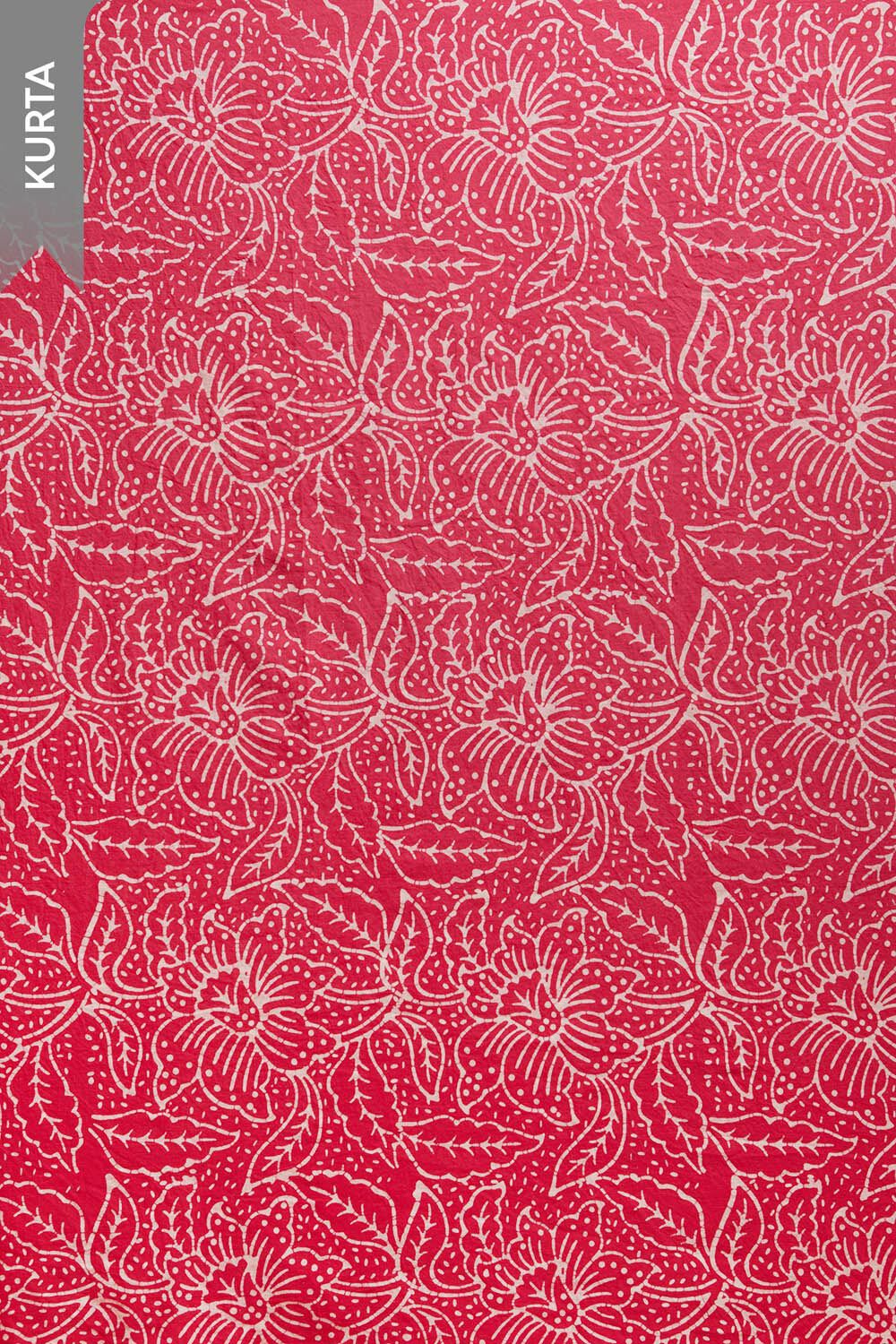 Pink Batik Pure Cotton Unstitched Suit Set image number null