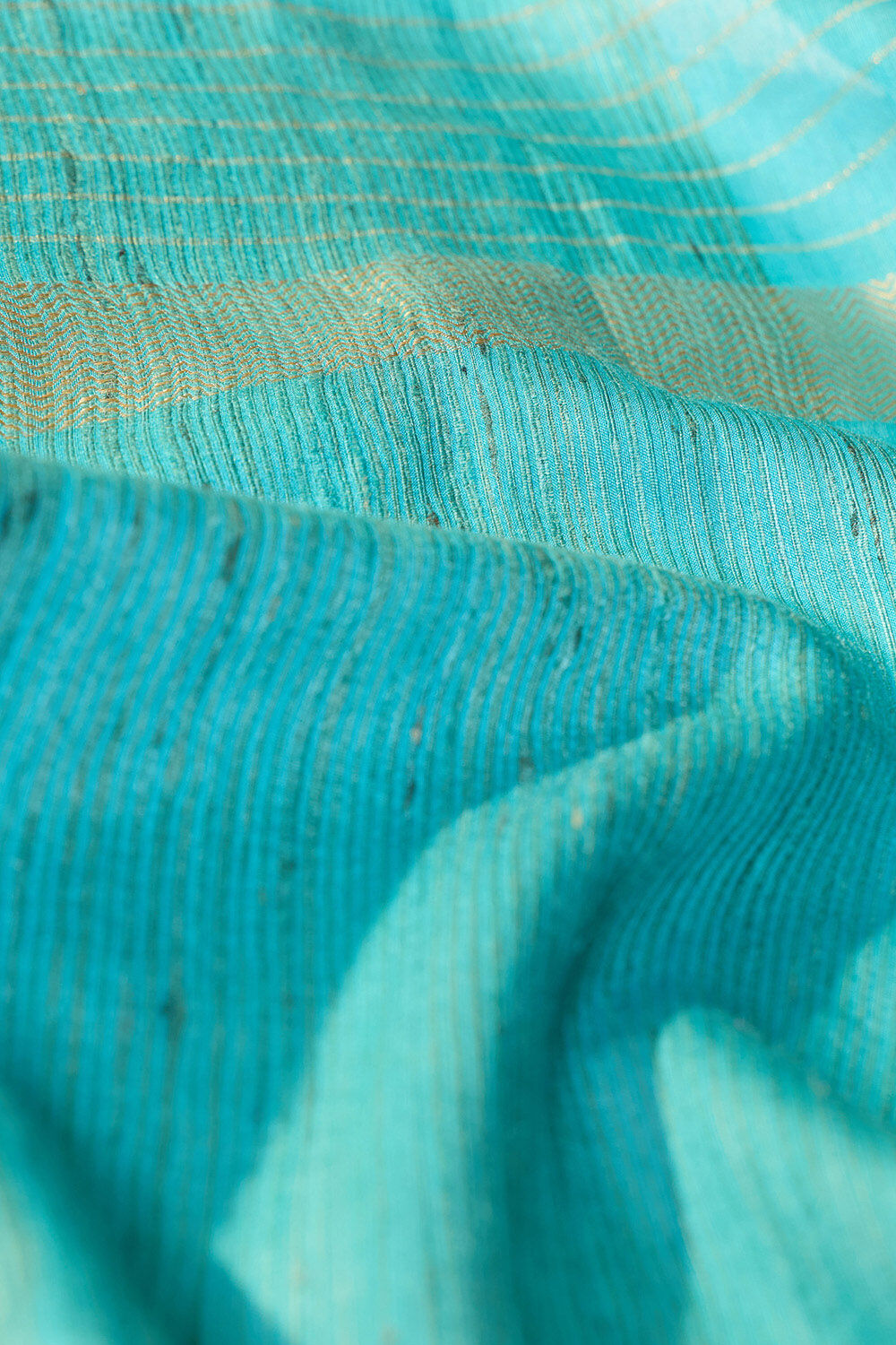 Light Blue Bhagalpur Woven Pure Silk Saree image number null