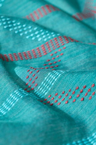 Green Woven Silk Viscose Bhagalpur Saree thumbnail image number null
