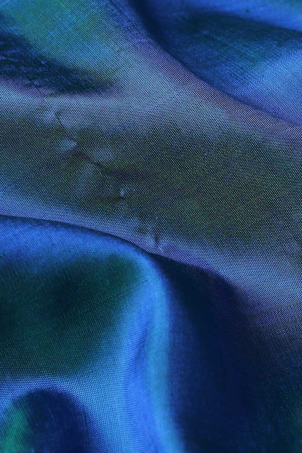 Blue Pure Silk Kanjivaram Saree image number null