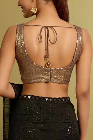 Gold Viscose Sequin Blouse thumbnail image number null