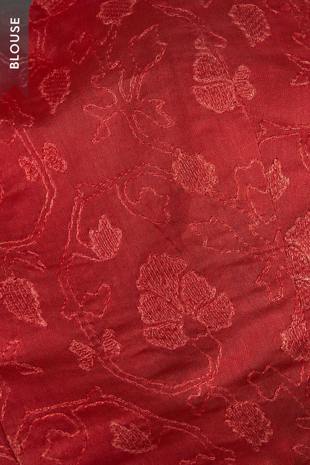 Off White Printed Pure Silk Cotton Saree image number null