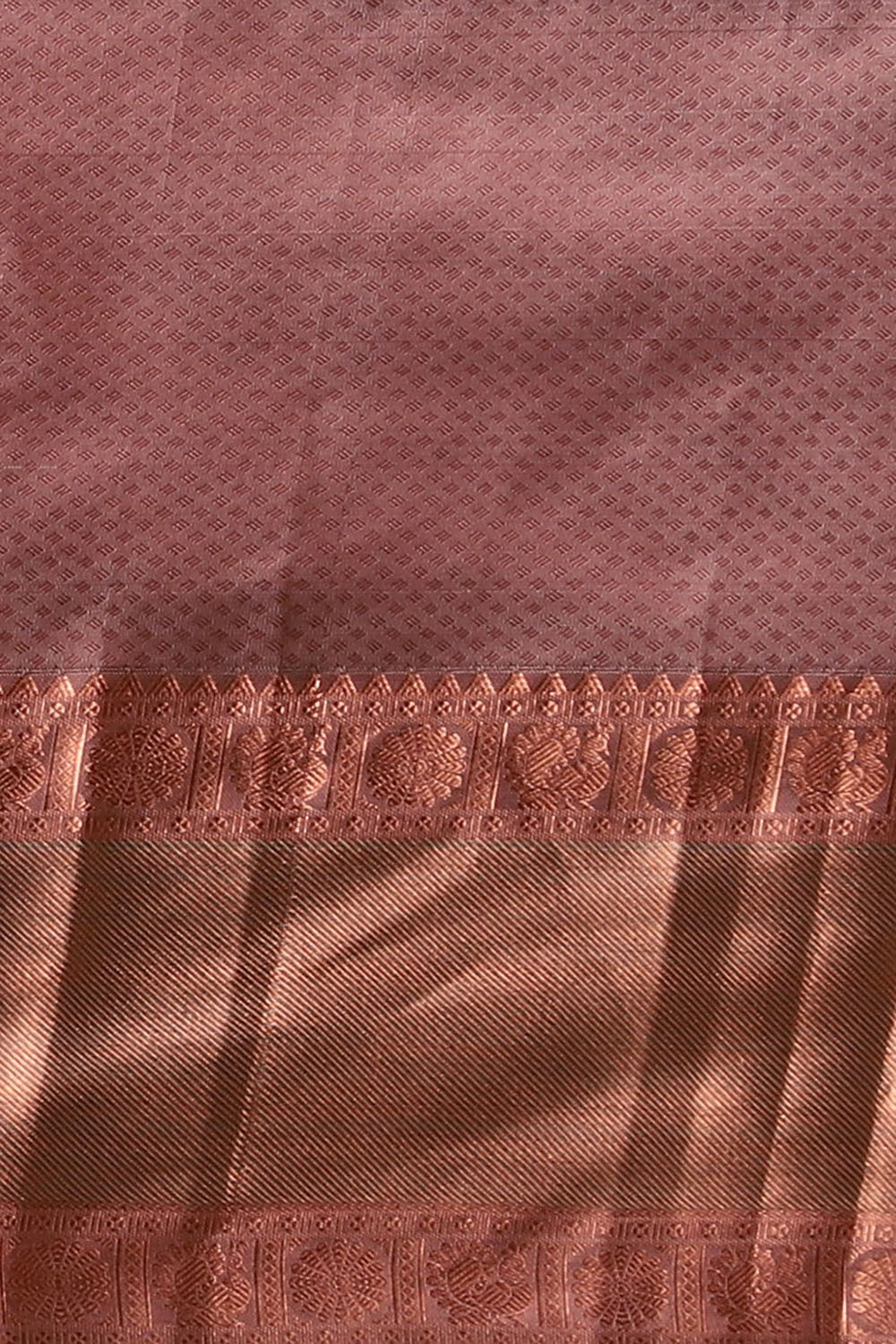 Violet Pure Silk Kanjivaram inspired Saree image number null