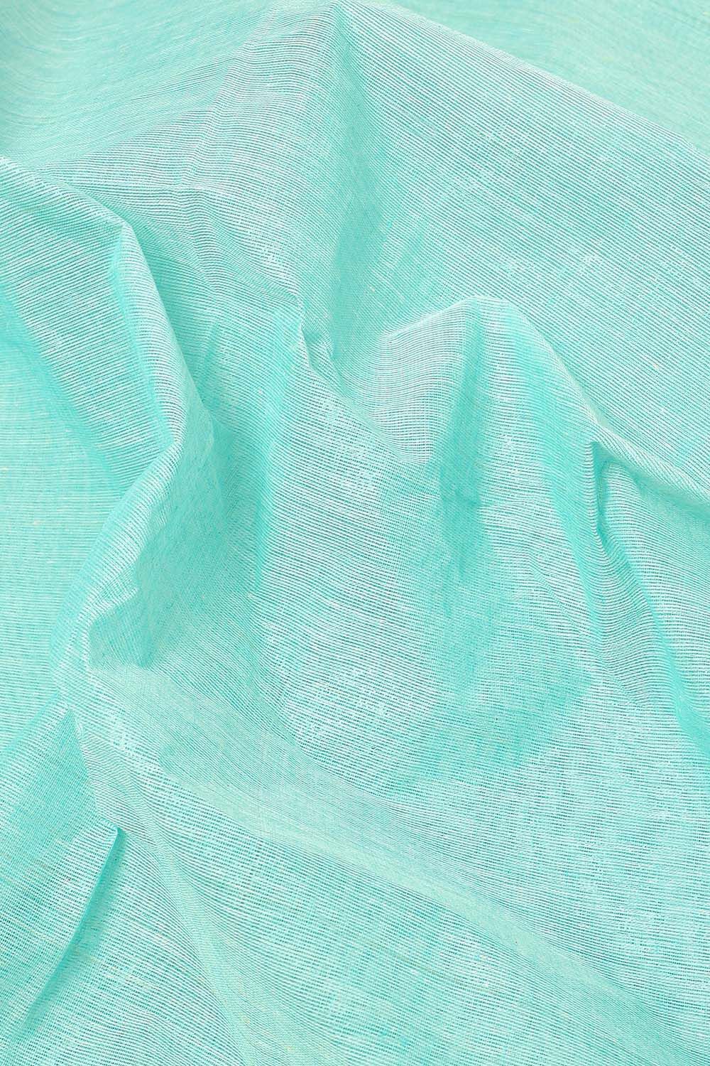 Green Pure Cotton Bengal Saree image number null