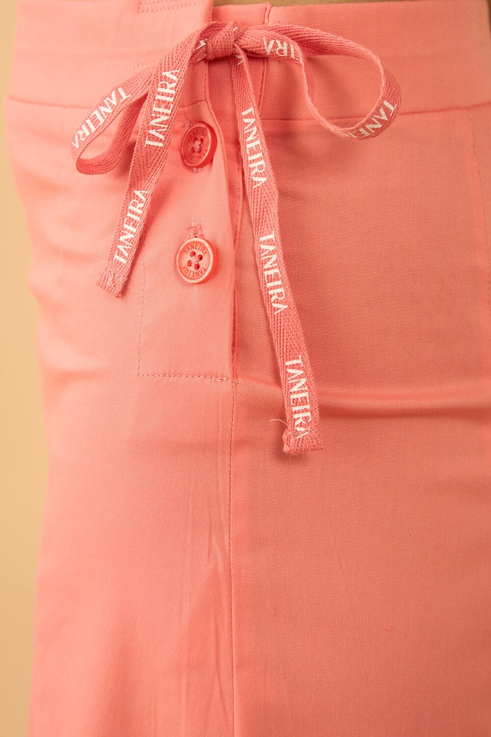 Peach Woven Cotton Lycra Inskirt image number null