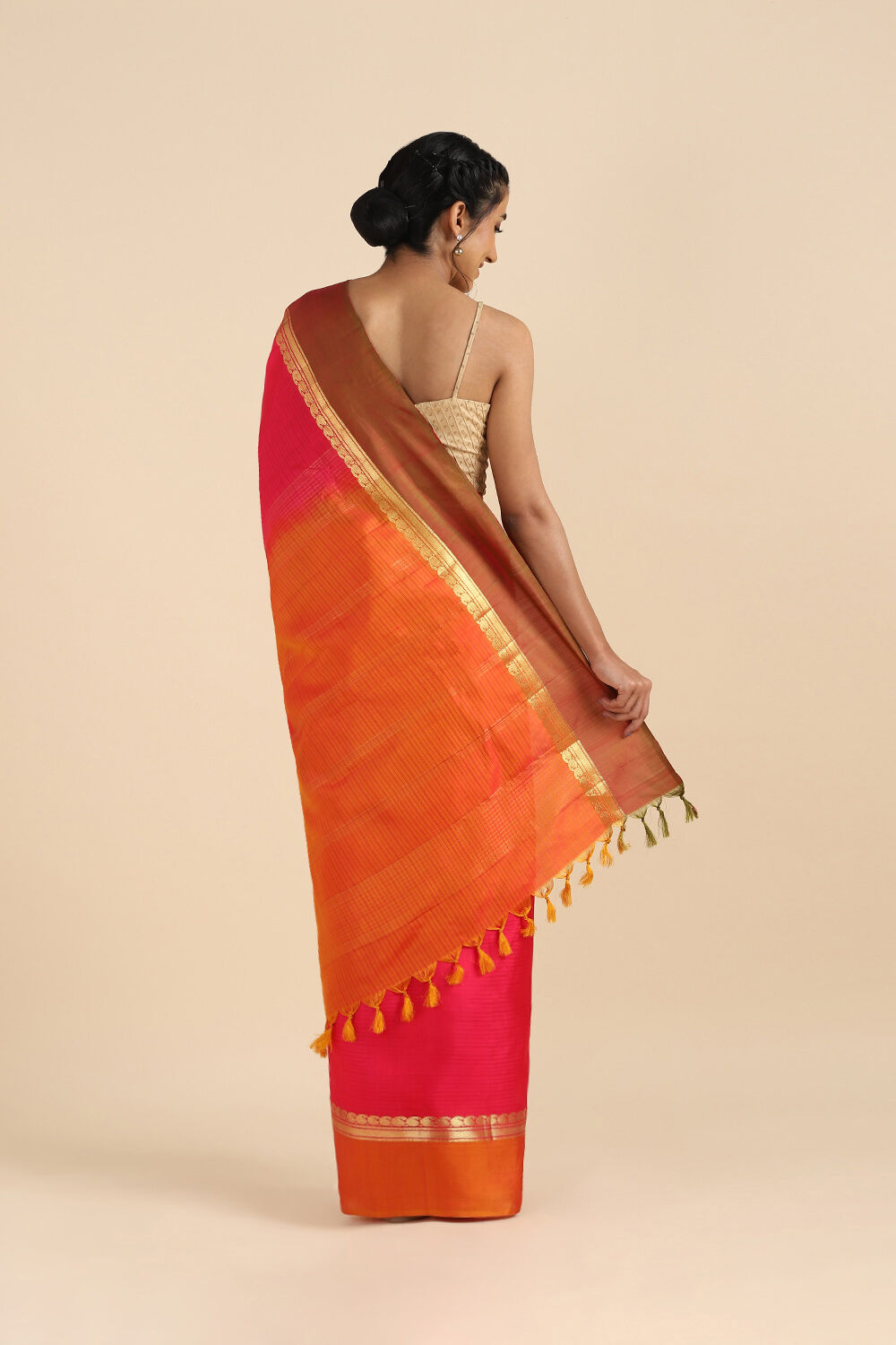 Red Pure Soft Silk Saree image number null