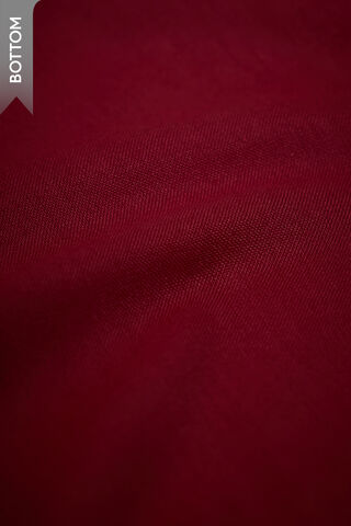 Red Screen Printed Pure Tussar Silk Unstitched Suit Set thumbnail image number null