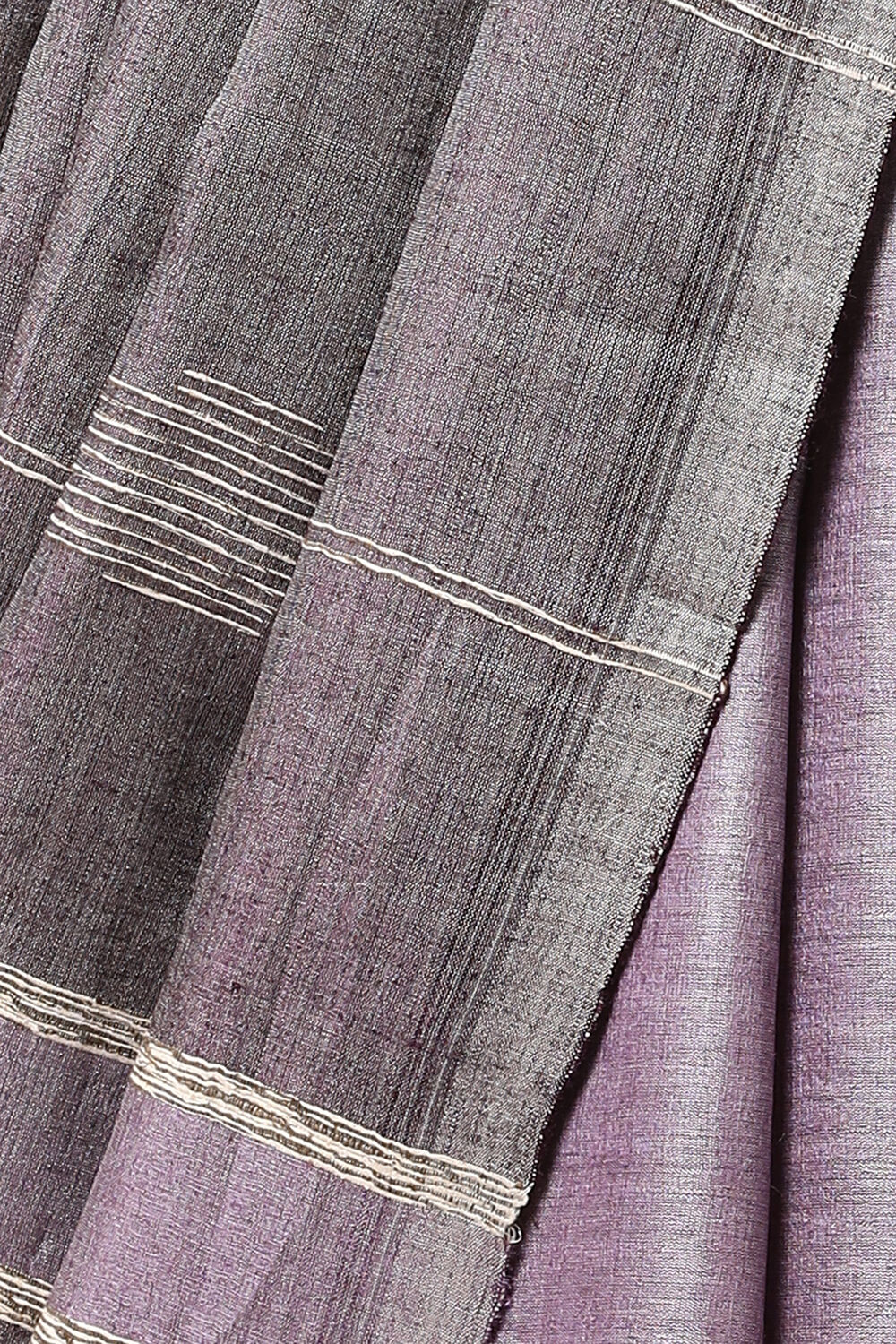 Violet Pure Tussar Woven Saree image number null