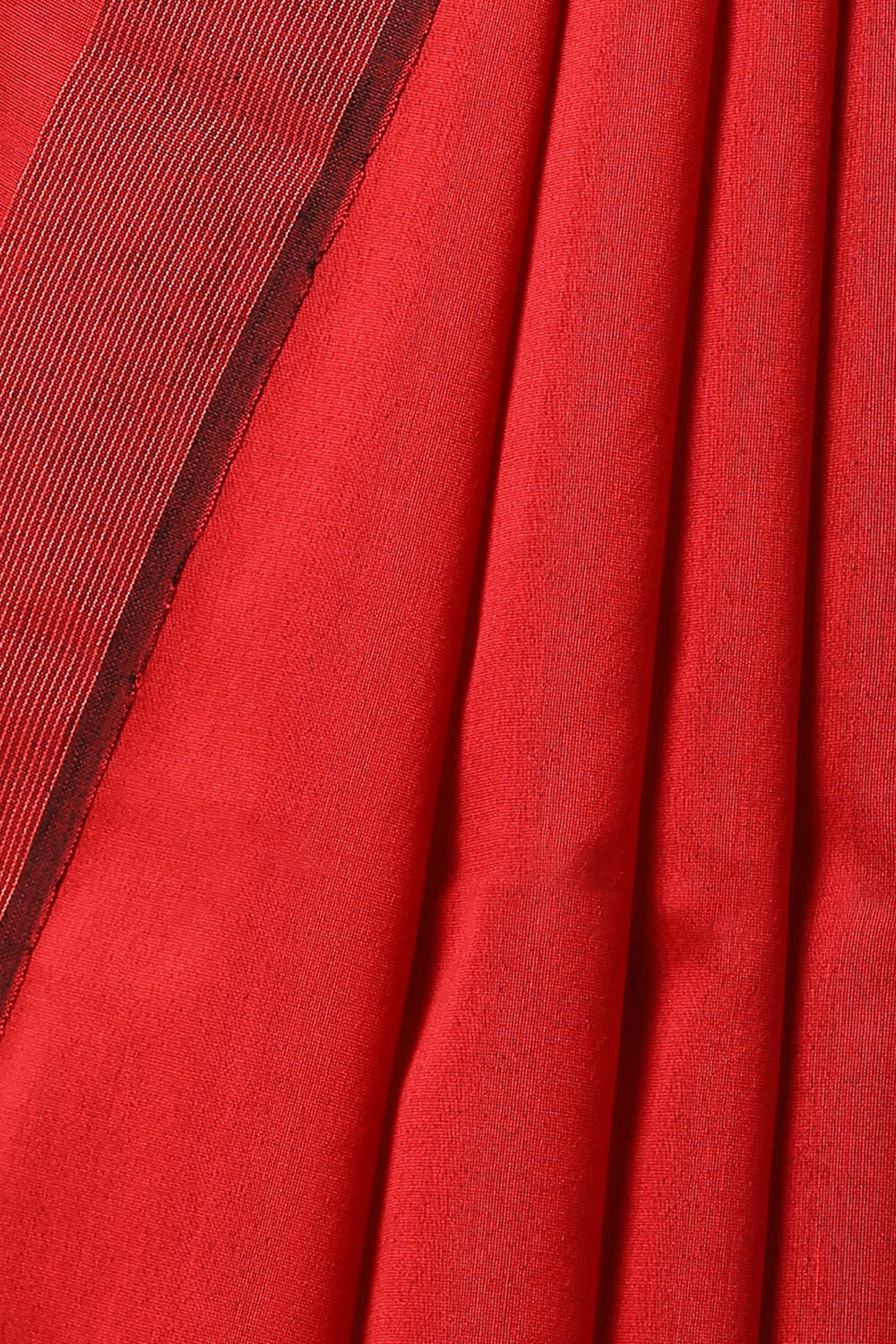 Red Pure Silk Cotton Bengal Saree image number null