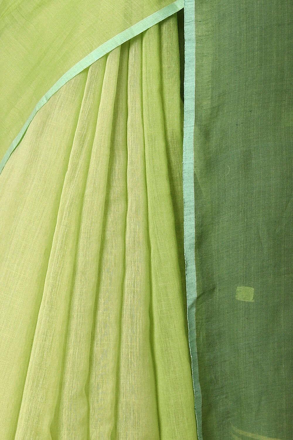 Green Pure Silk Cotton Jamdani Saree image number null