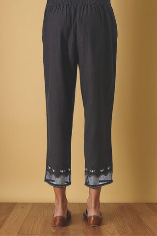 Black Viscose Aari Trouser thumbnail image number null
