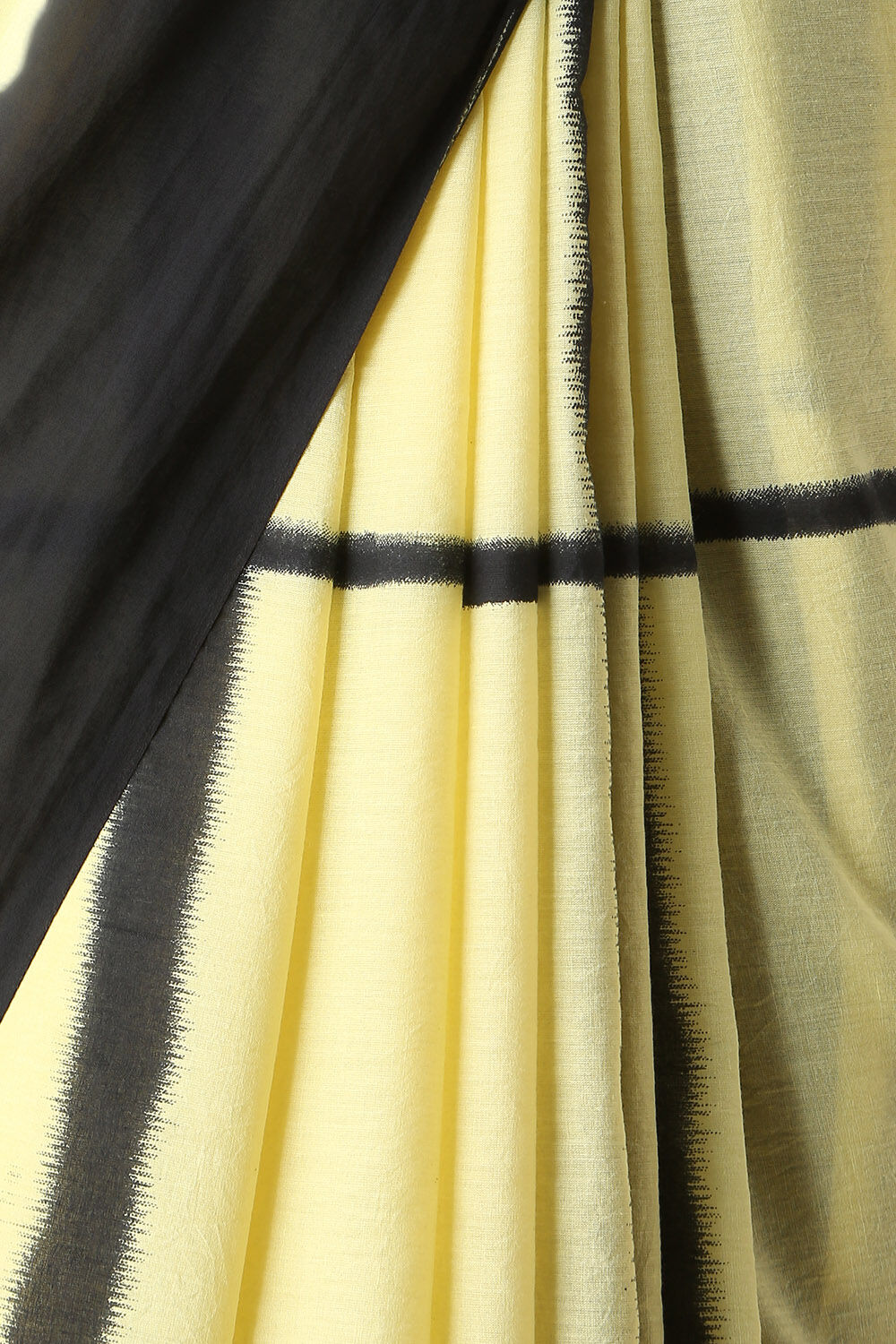 Light Yellow Cotton Printed Saree image number null