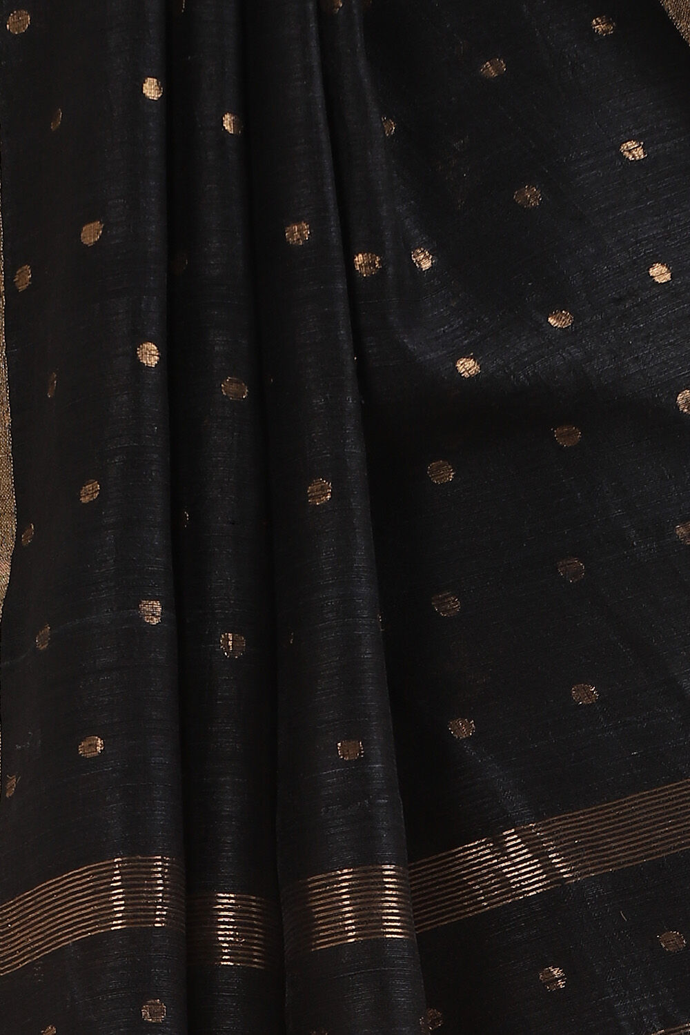 Black Pure Silk Vanya Jamdani Saree image number null
