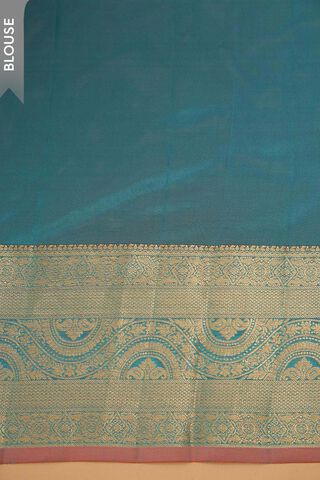 Light Blue Woven Silk Viscose Saree thumbnail image number null