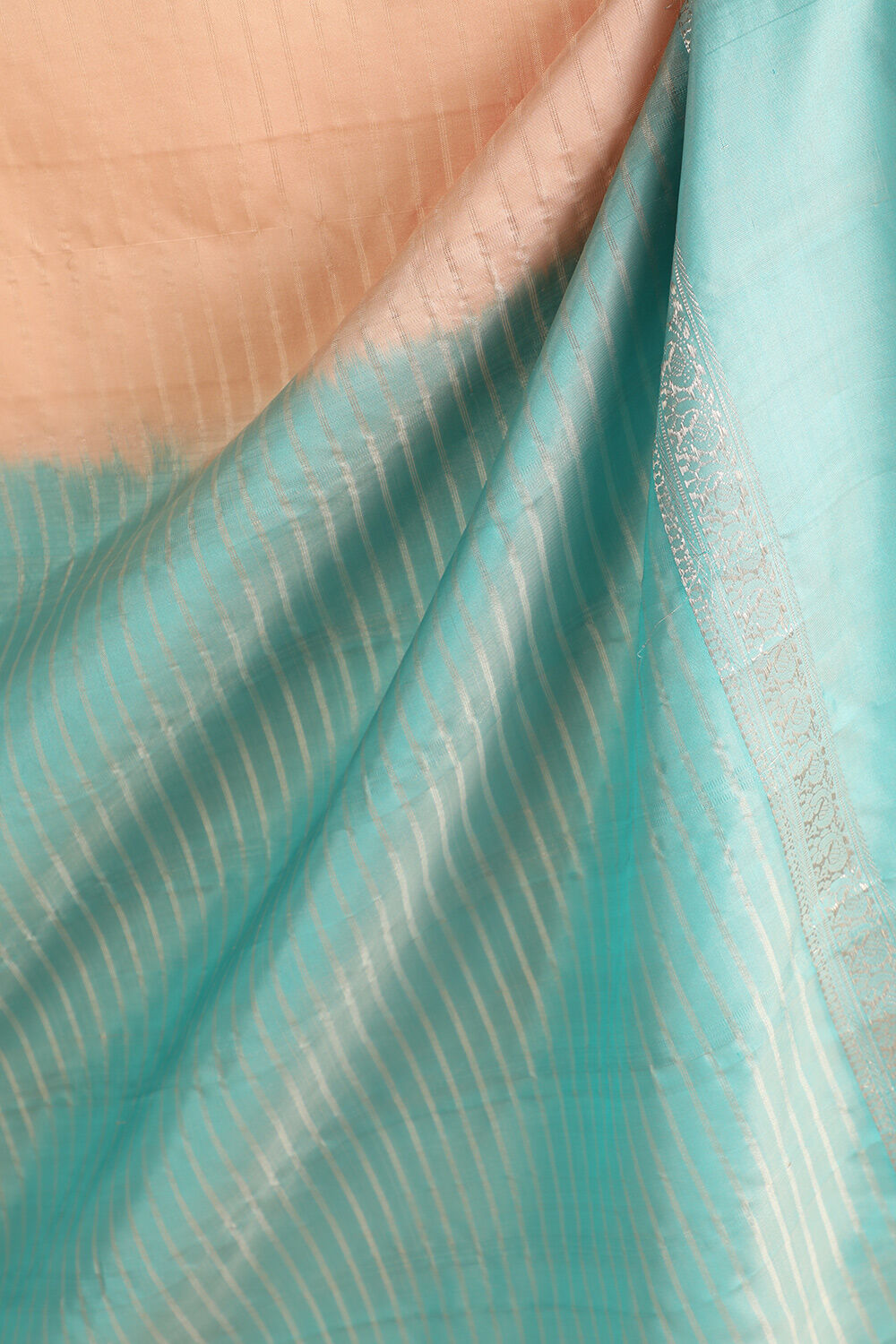 Beige Woven Pure Soft Silk Saree image number null