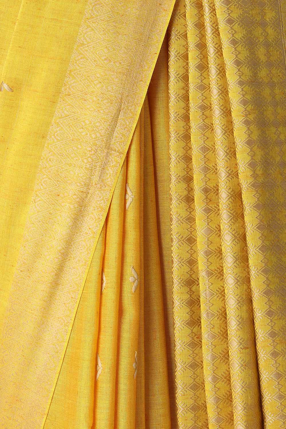 Yellow Modal Eri Assam Saree image number null