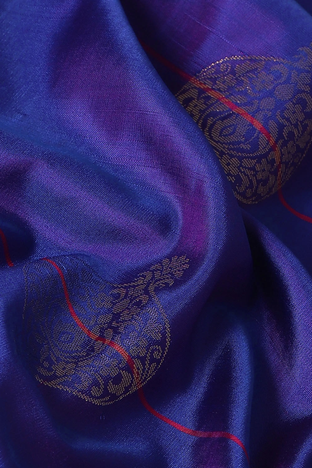 Blue Pure Silk South Saree image number null