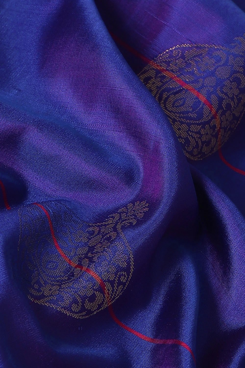 Blue Pure Silk South Saree image number null