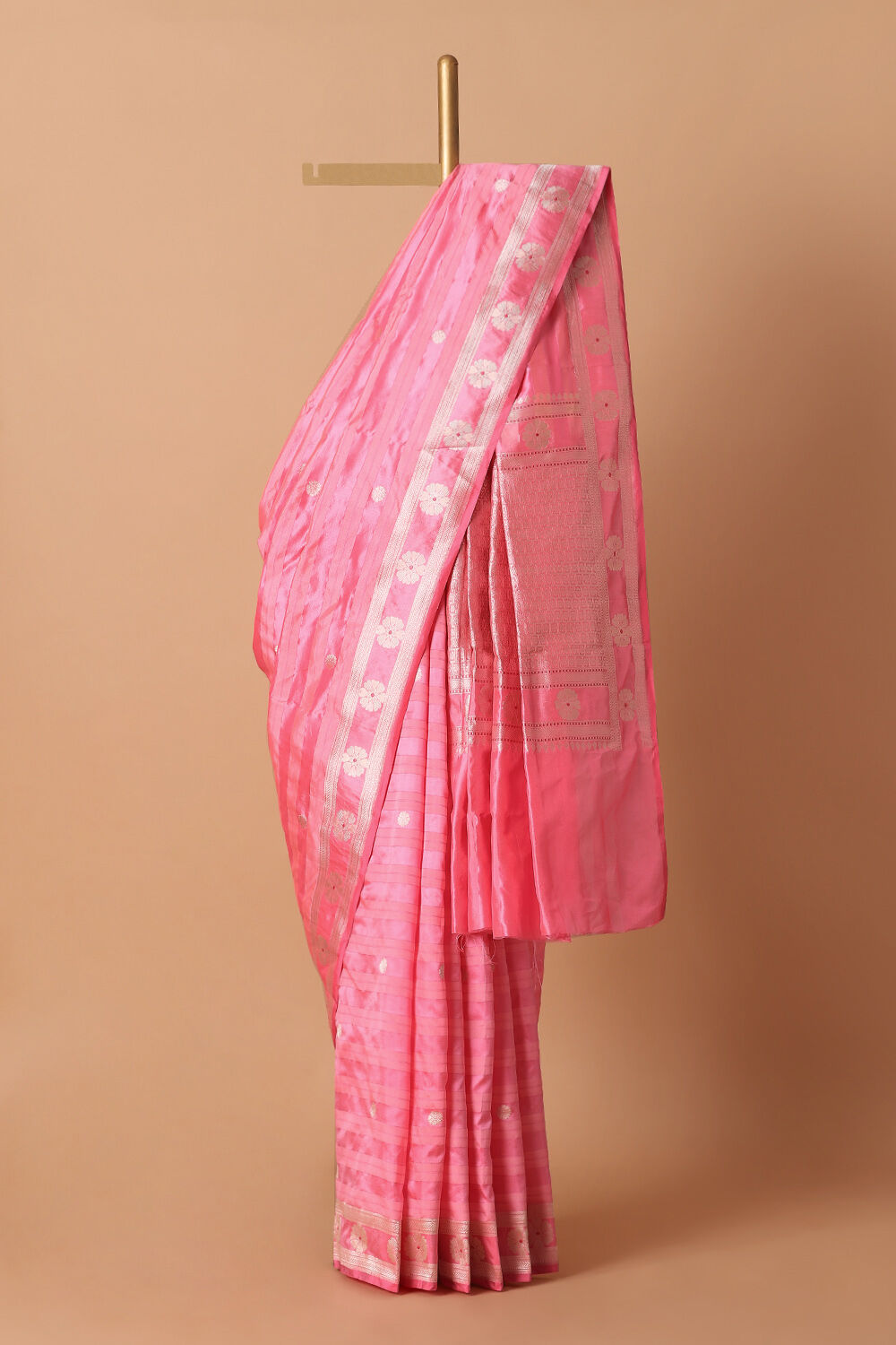 Pink Pure Silk Banarasi Saree image number null