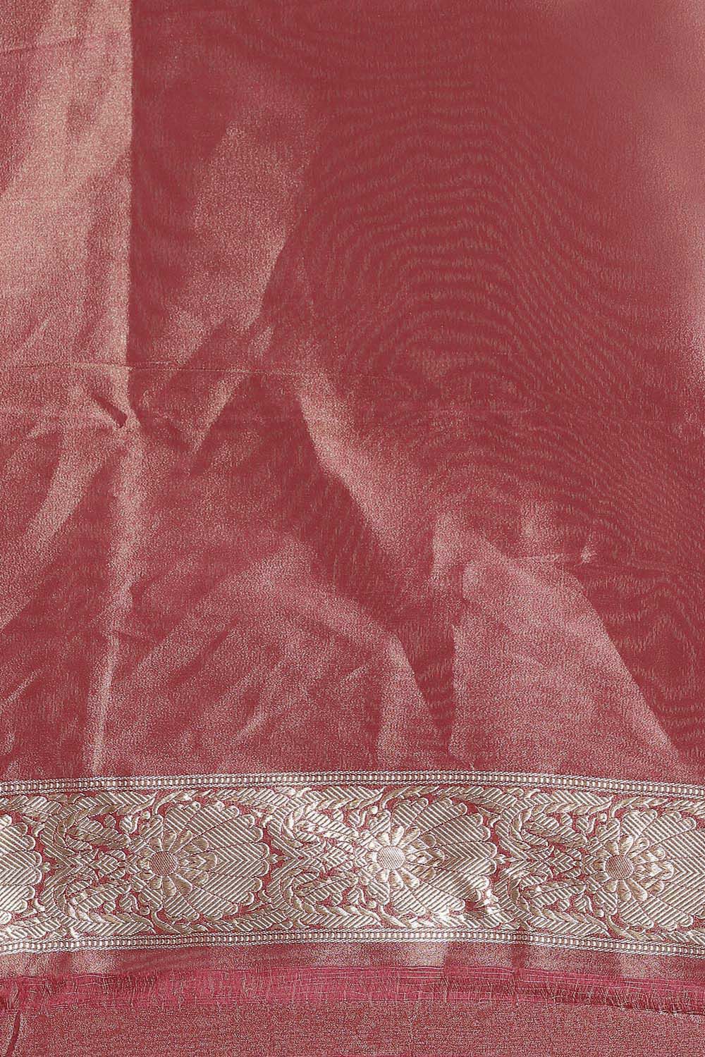 Red Pure Silk Banarasi Saree image number null