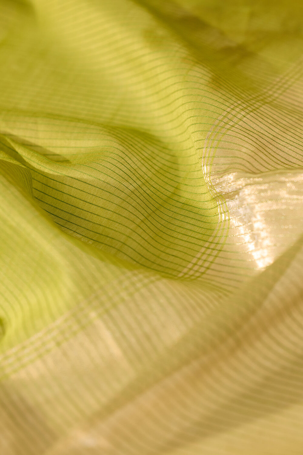 Green Woven Pure Silk Cotton Maheshwar Saree image number null