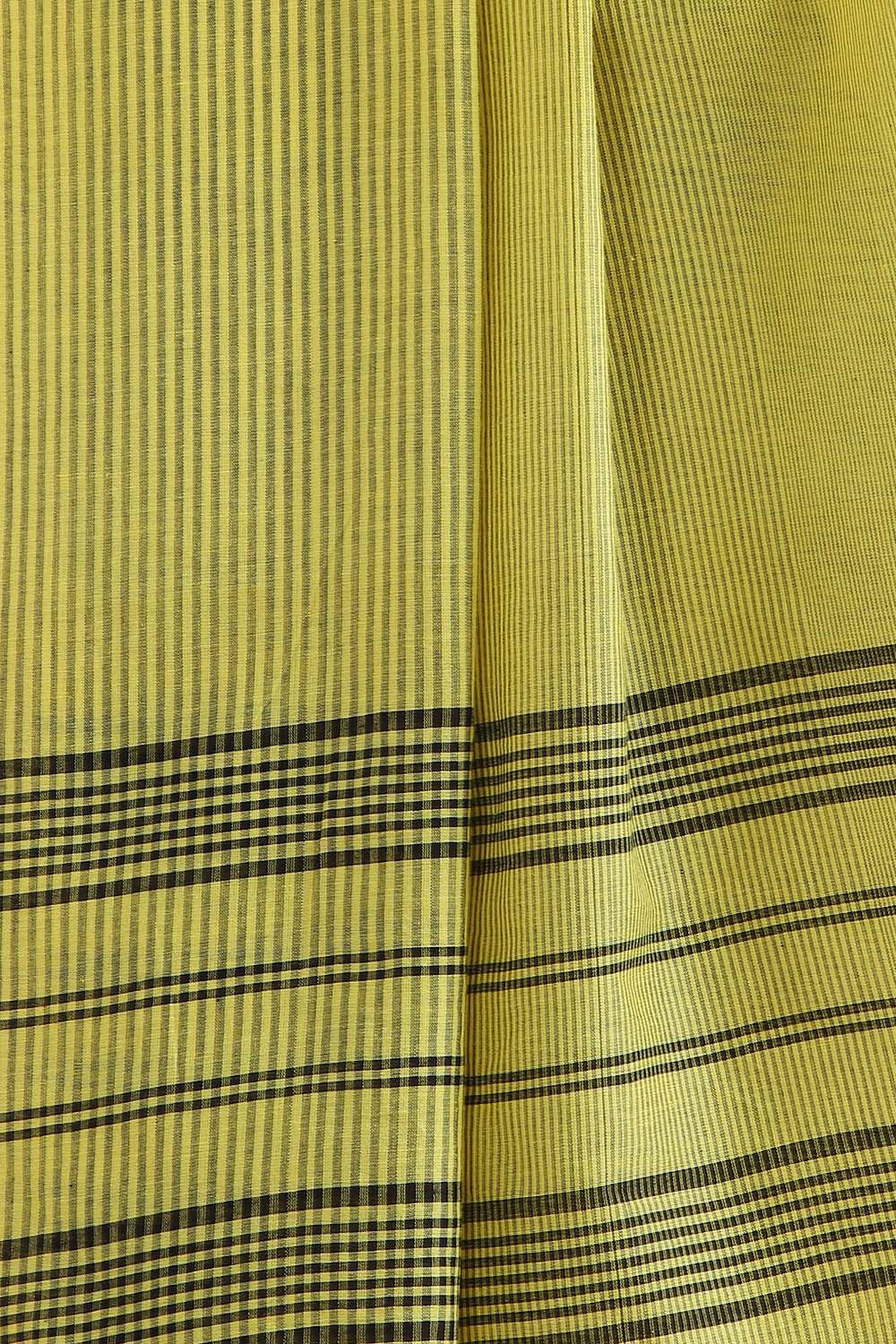 Light Green Pure Cotton Bengal Saree image number null