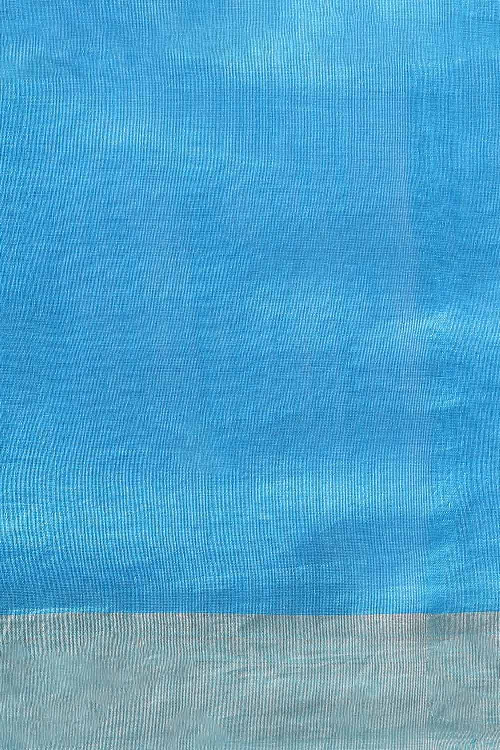Blue Pure Silk Vanya Bengal Saree image number null