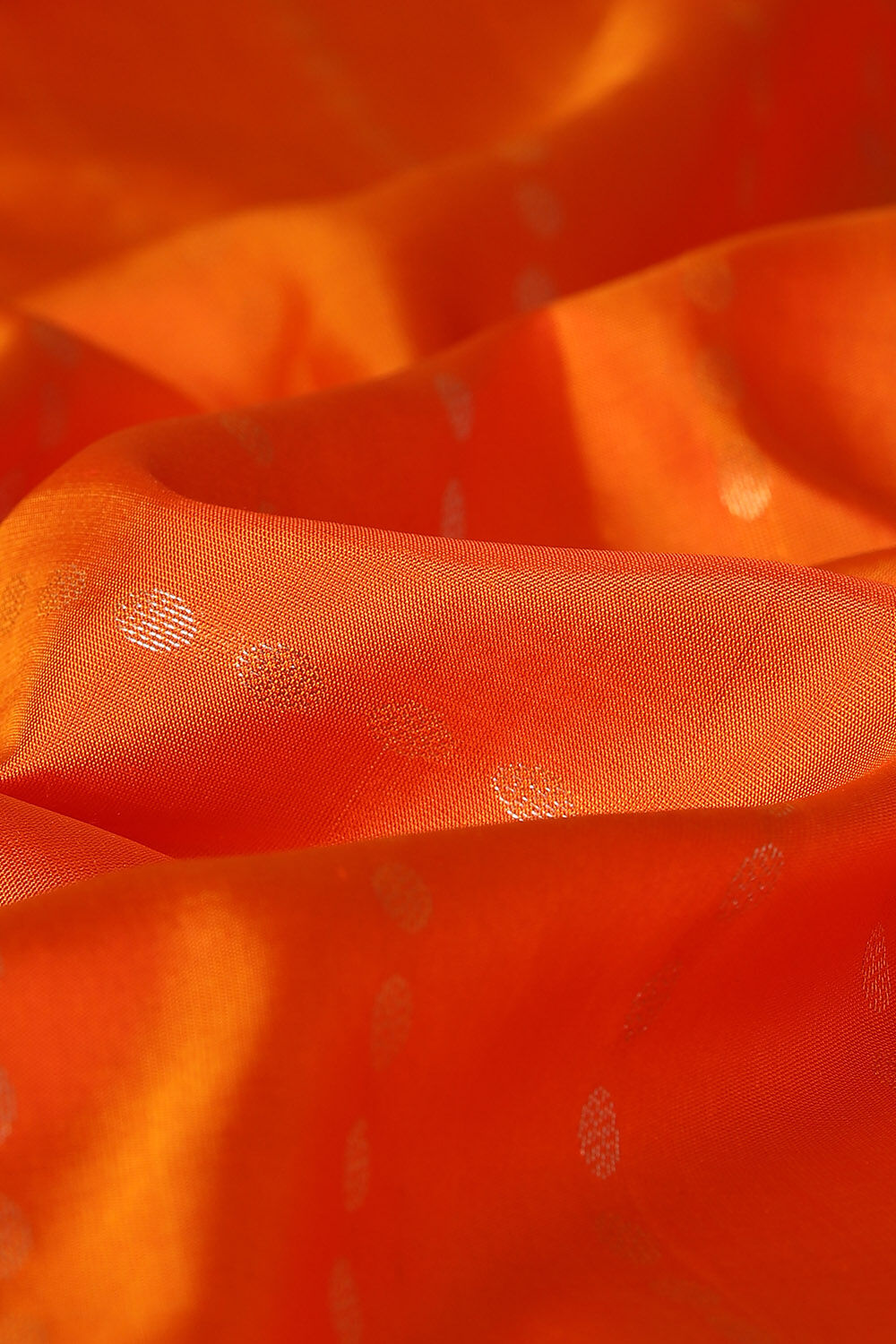 Orange Pure Silk South Saree image number null