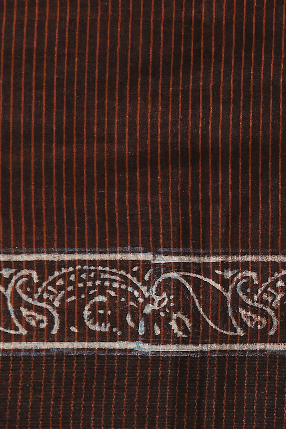 Brown Pure Tussar Printed Saree image number null