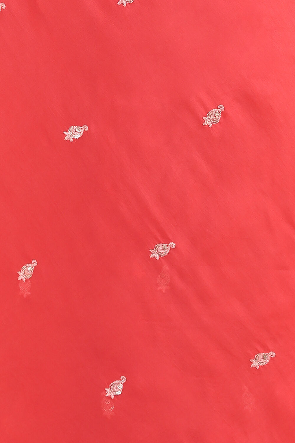 Red  Viscose Embroidered Saree image number null