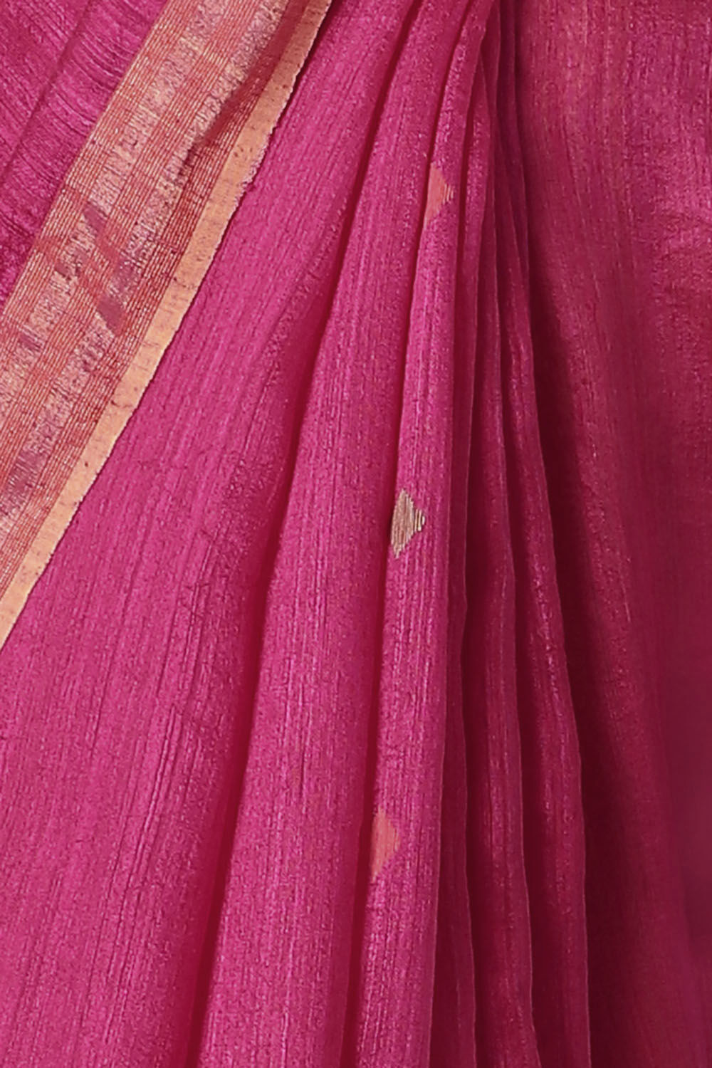 Pink Pure Silk Vanya Bengal Jamdani Saree image number null