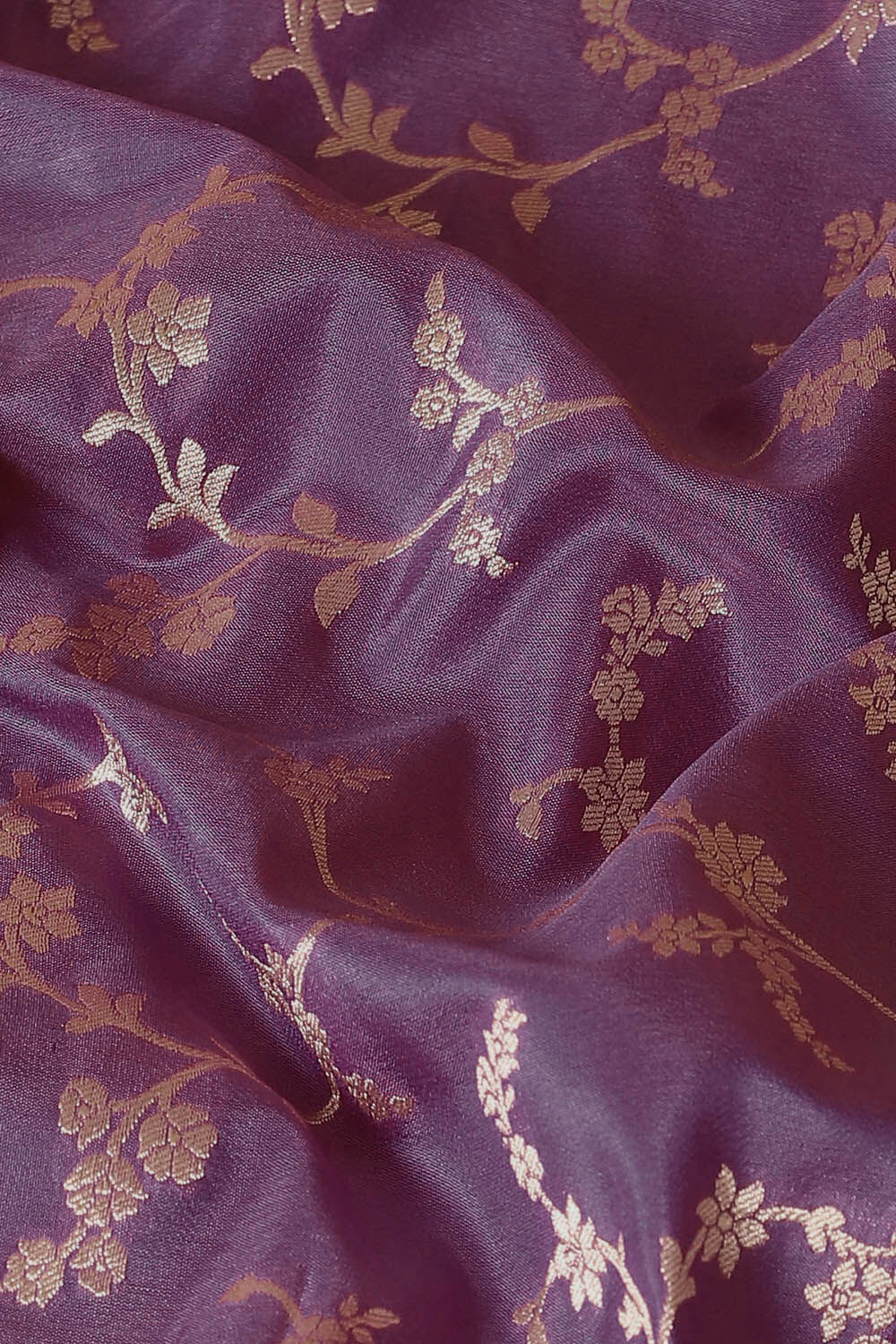 Purple Pure Silk Banarasi Saree image number null