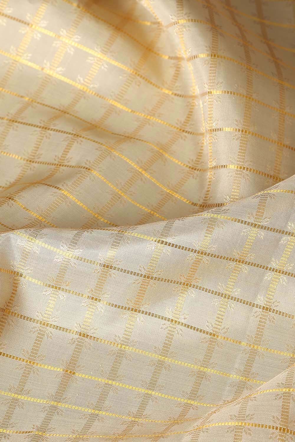 Beige Pure Silk Kanjivaram Saree image number null