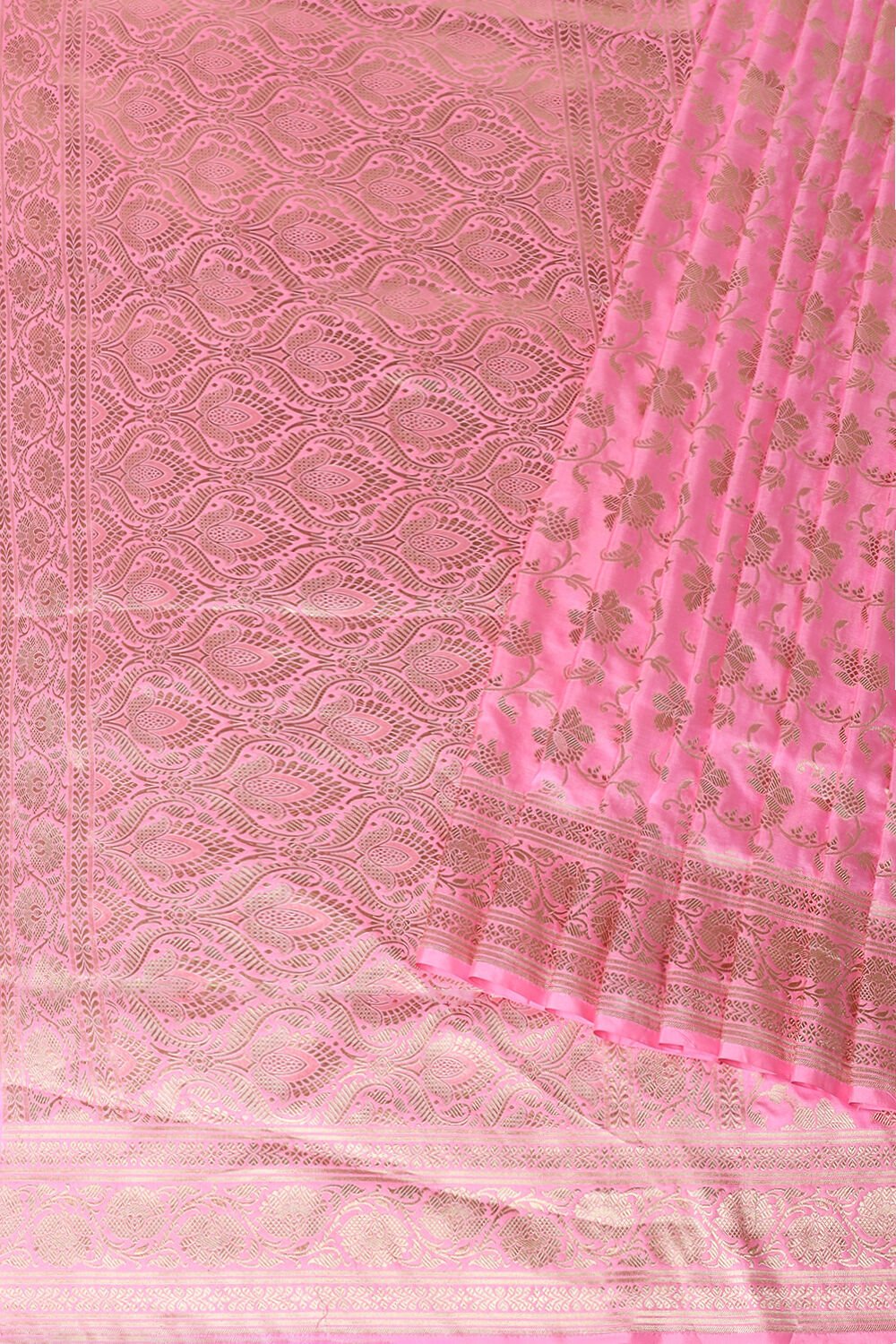Light Pink Pure Silk Banarasi Saree image number null