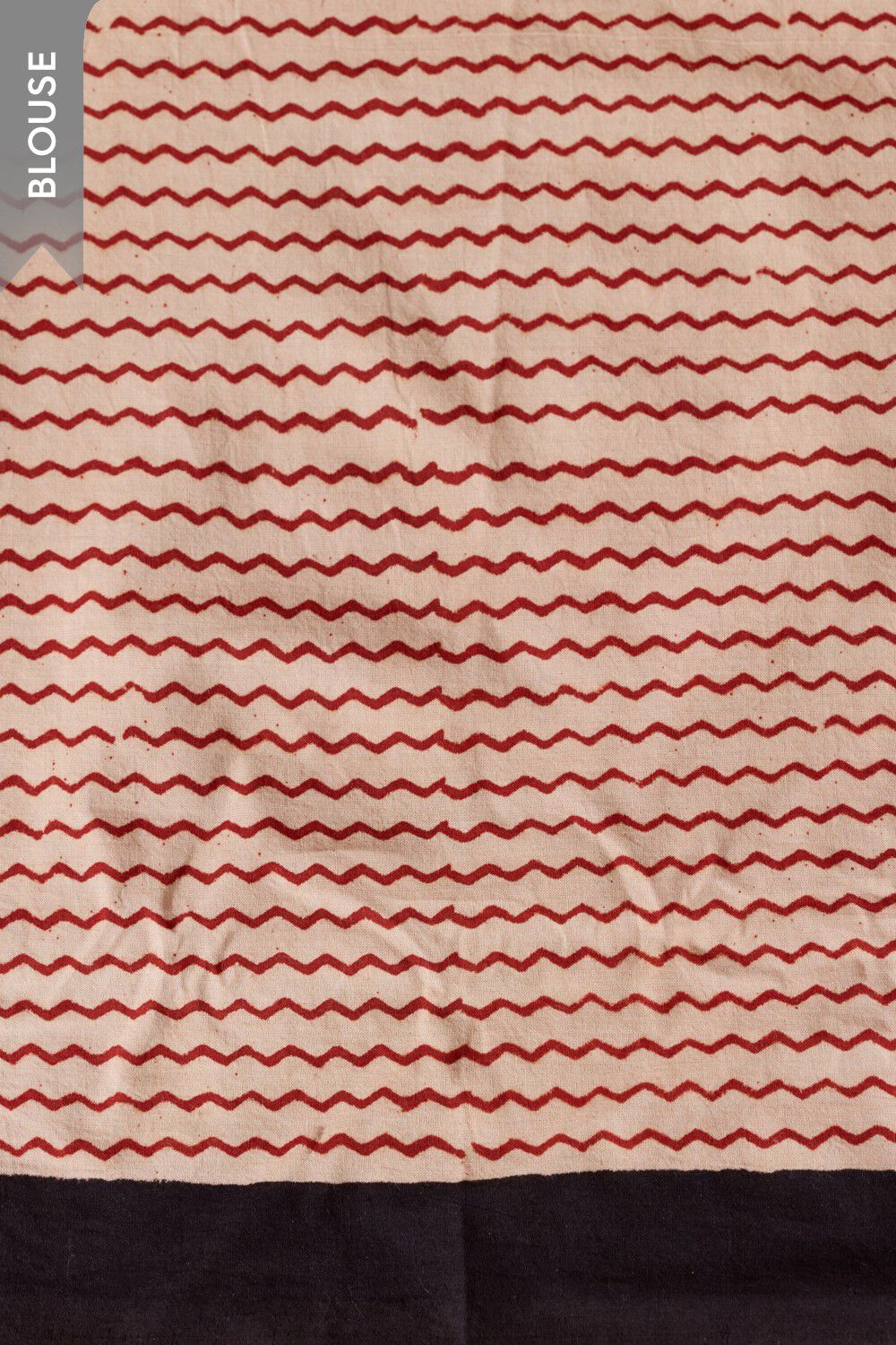 Red Bagru Block Printed Pure Cotton Kota Saree image number null