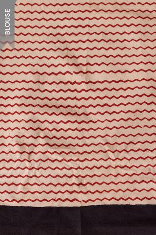 Red Bagru Block Printed Pure Cotton Kota Saree thumbnail image number null