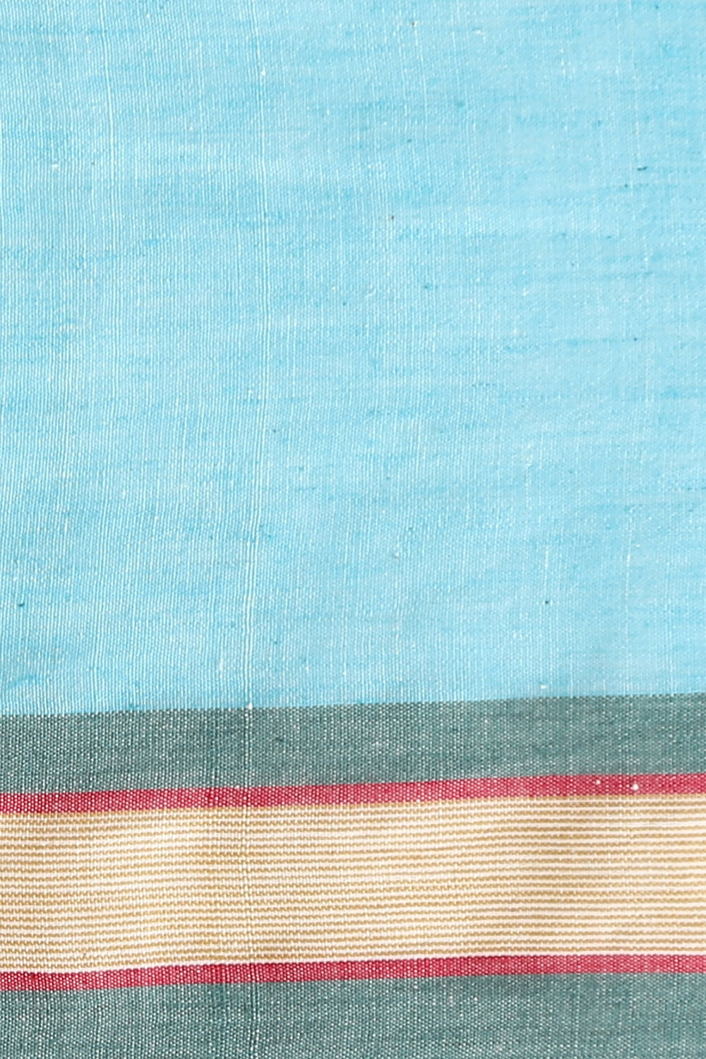 Blue Pure Khadi Cotton Jamdani Saree image number null