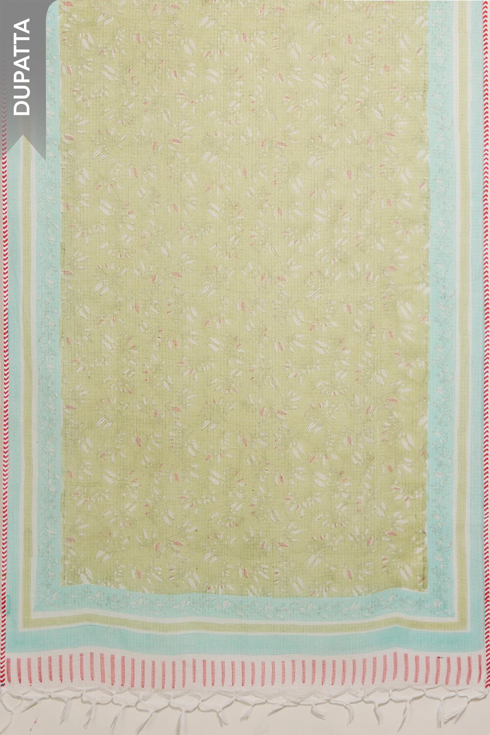 Blue Pure Cotton Printed Sanganeri Unstitched Suit Set image number null