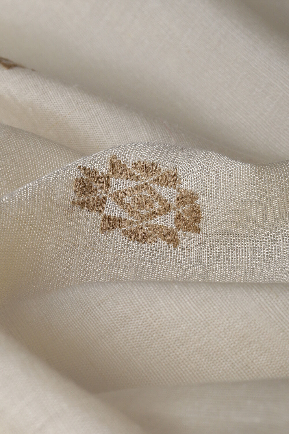 Off White Pure Eri Assam Saree image number null