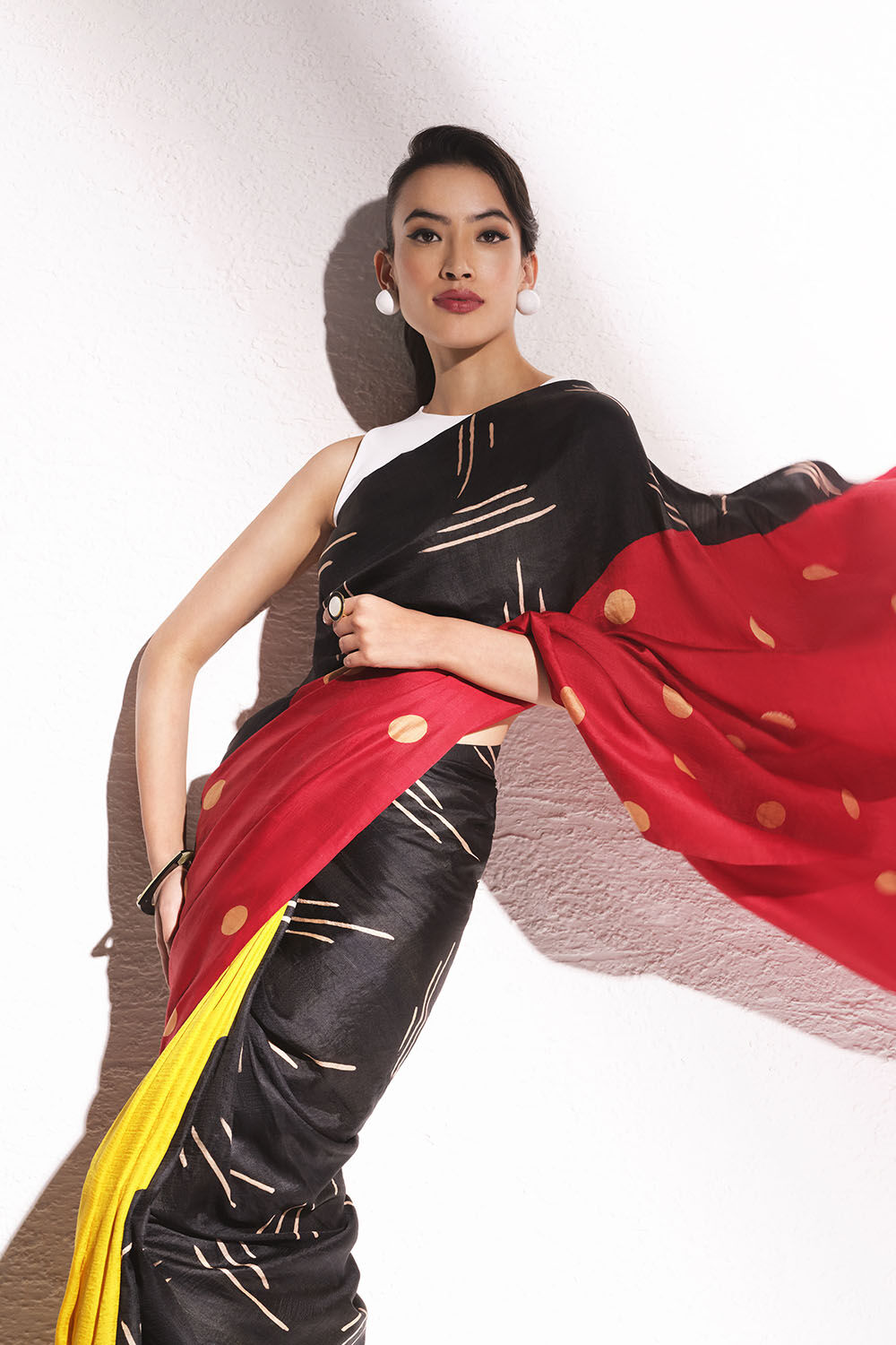 Multicoloured Chattisgarh Pure Silk Hand Painted Saree image number null