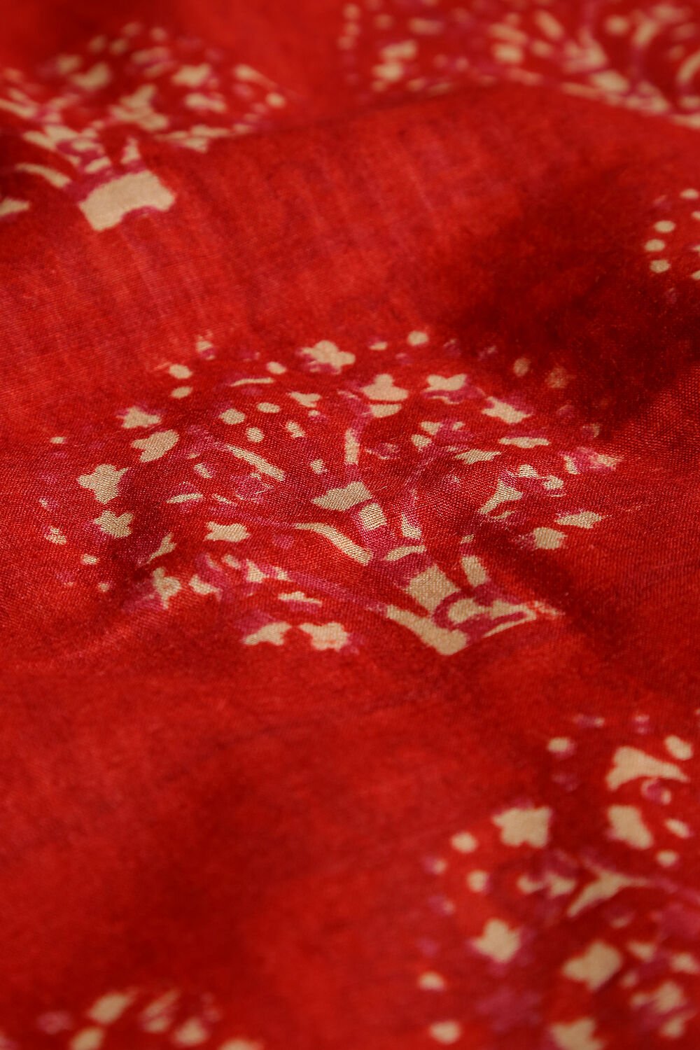 Red Pure Tussar Vanya Suit Set image number null
