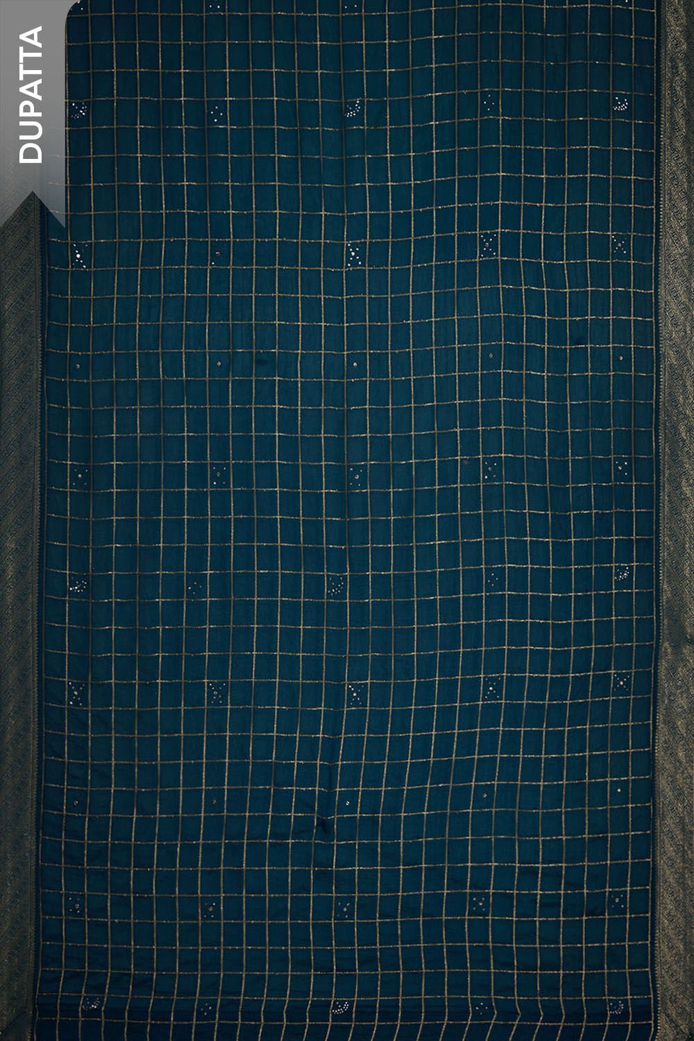 Dark Blue Viscose Brocade Unstitched Suit Set image number null