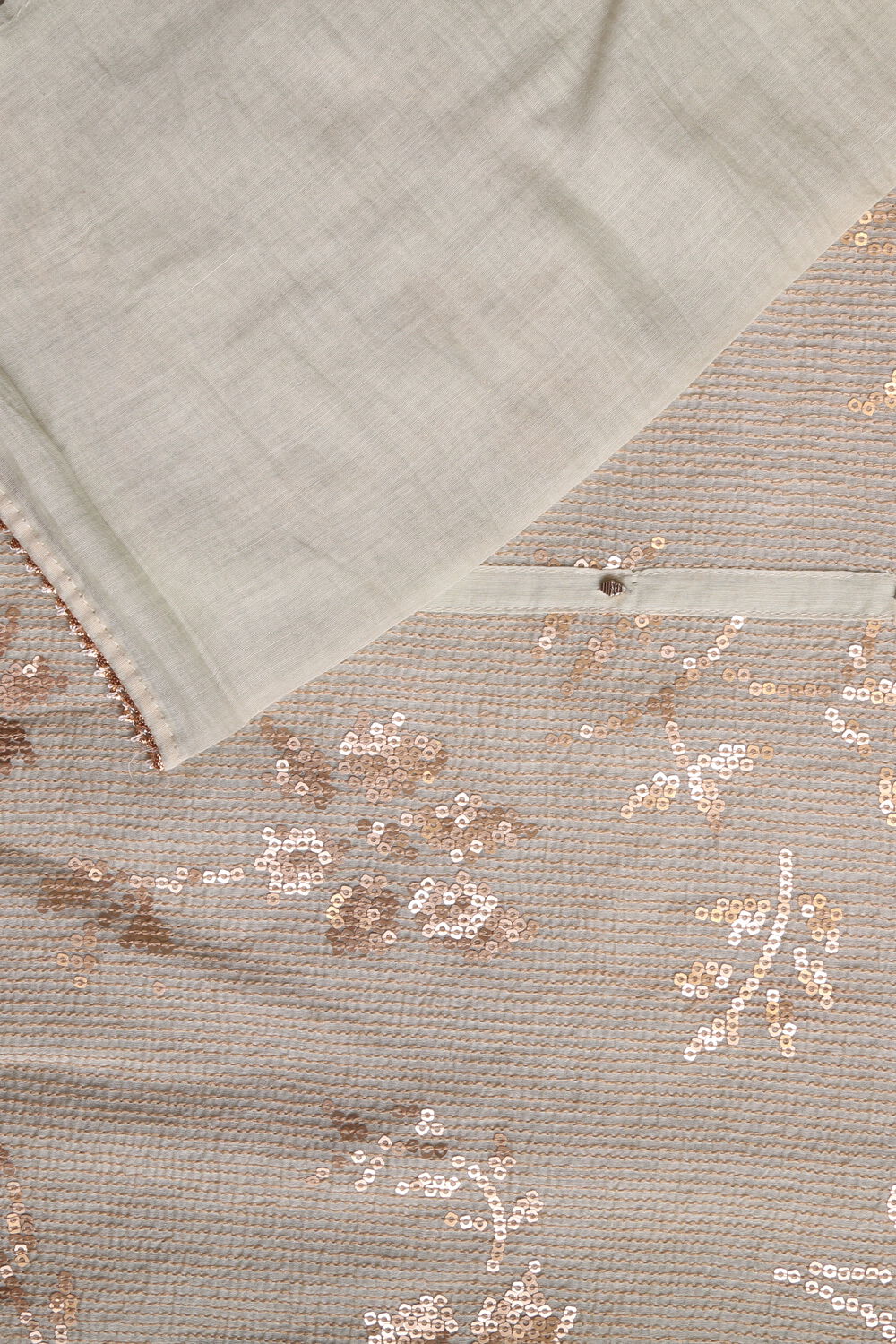 Light Green Embroidered Pure Silk Cotton Suit Set image number null