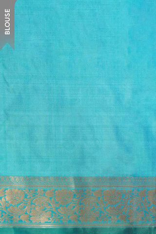 Blue Silk Viscose Cutwork Banaras  Saree thumbnail image number null
