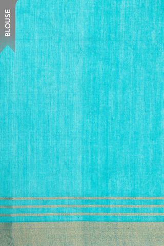 Dark Blue Pure Silk Cotton Chanderi Woven Saree thumbnail image number null