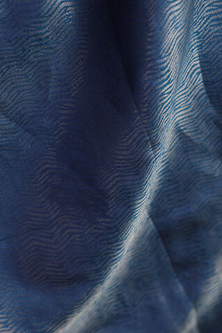 Dark Blue Woven Pure Soft Silk Saree thumbnail image number null
