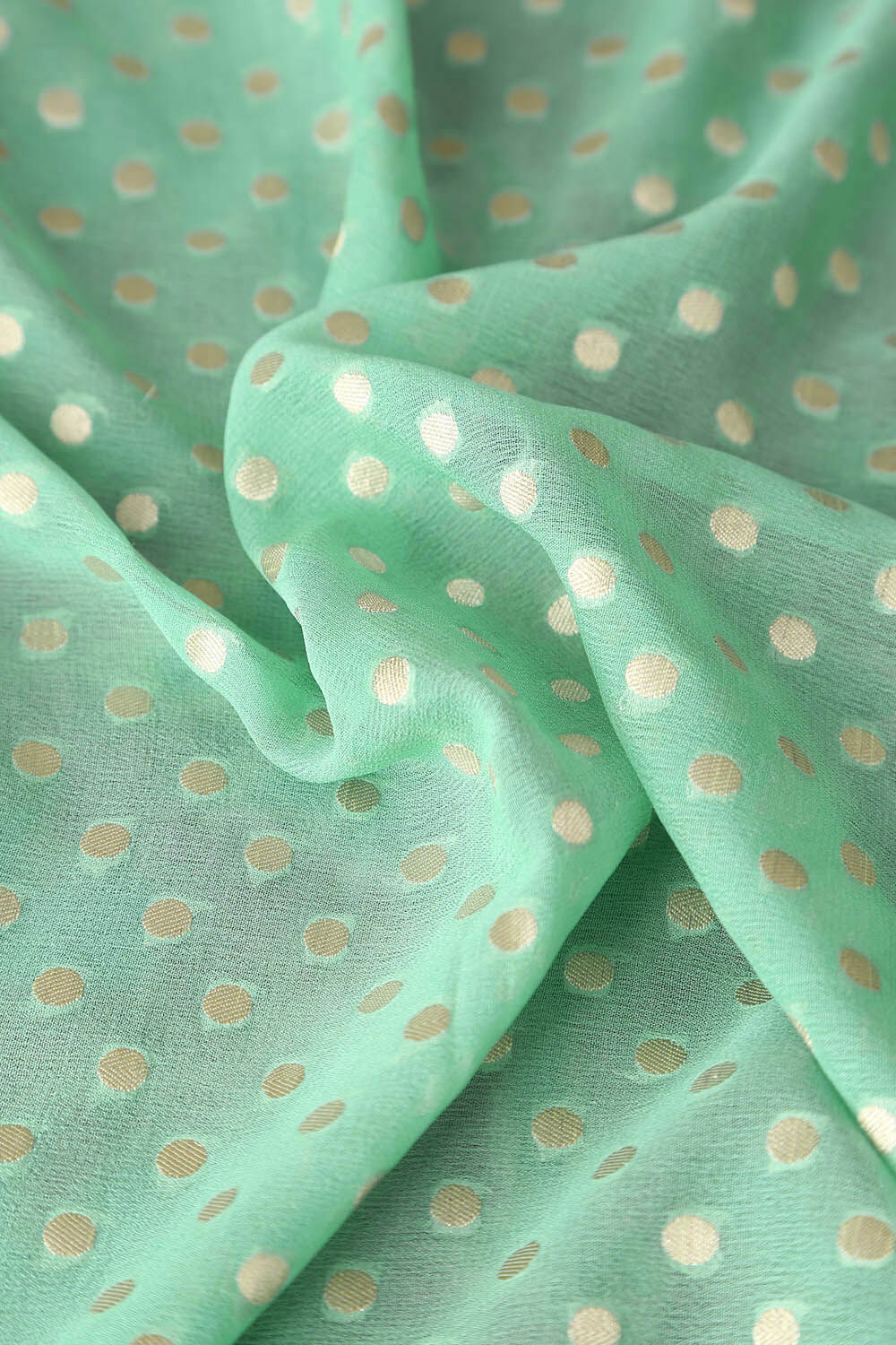 Light Blue Pure Georgette Banarasi Saree image number null