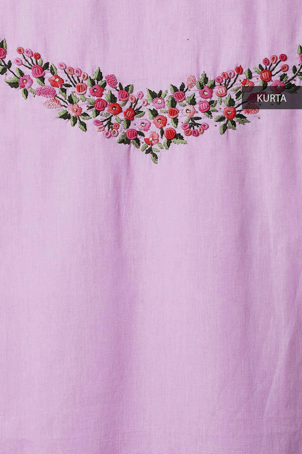 Light Pink Cotton Embroidered Unstitched Suit Set image number null