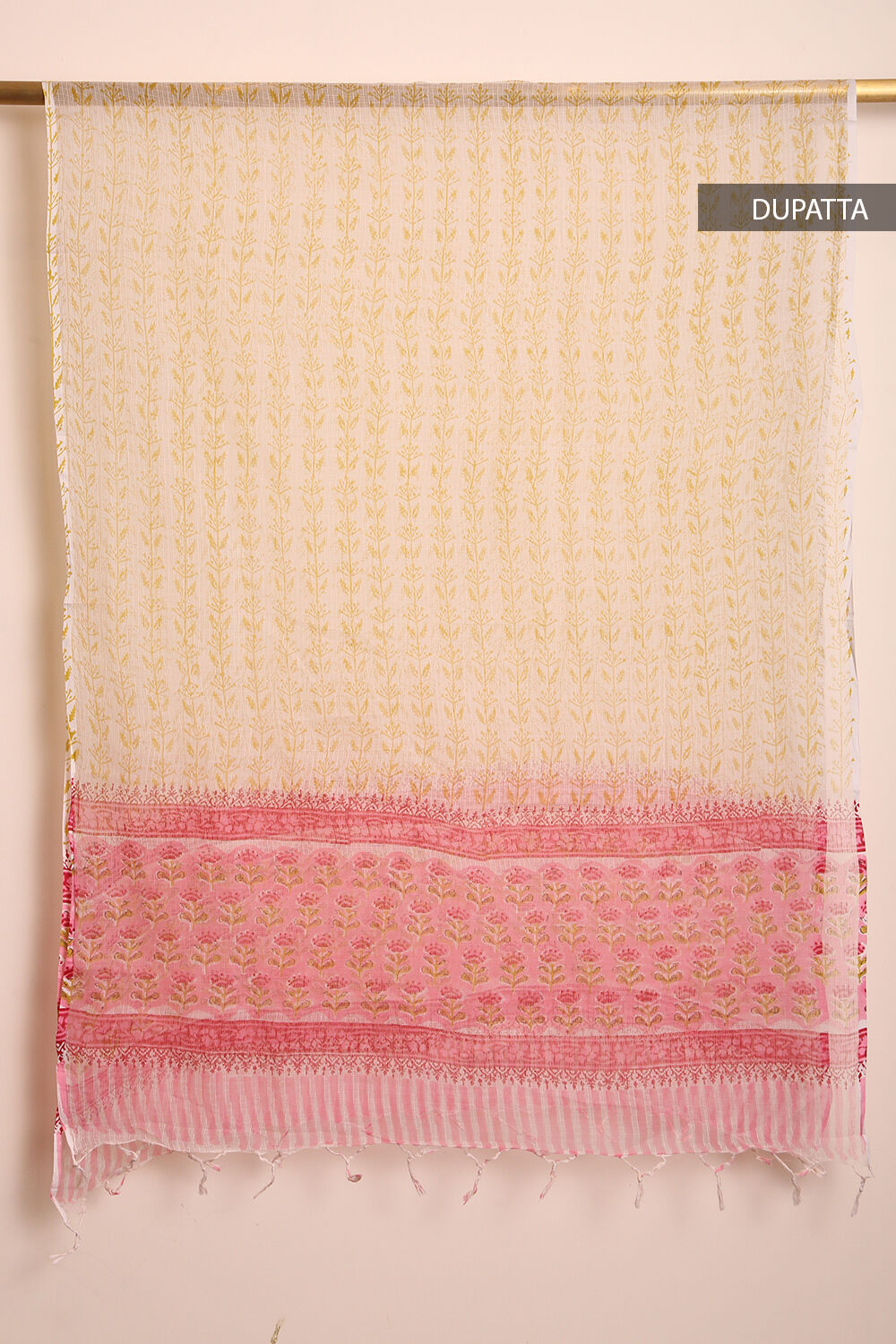 Light Pink Sanganeri Print Pure Cotton Suit Set image number null