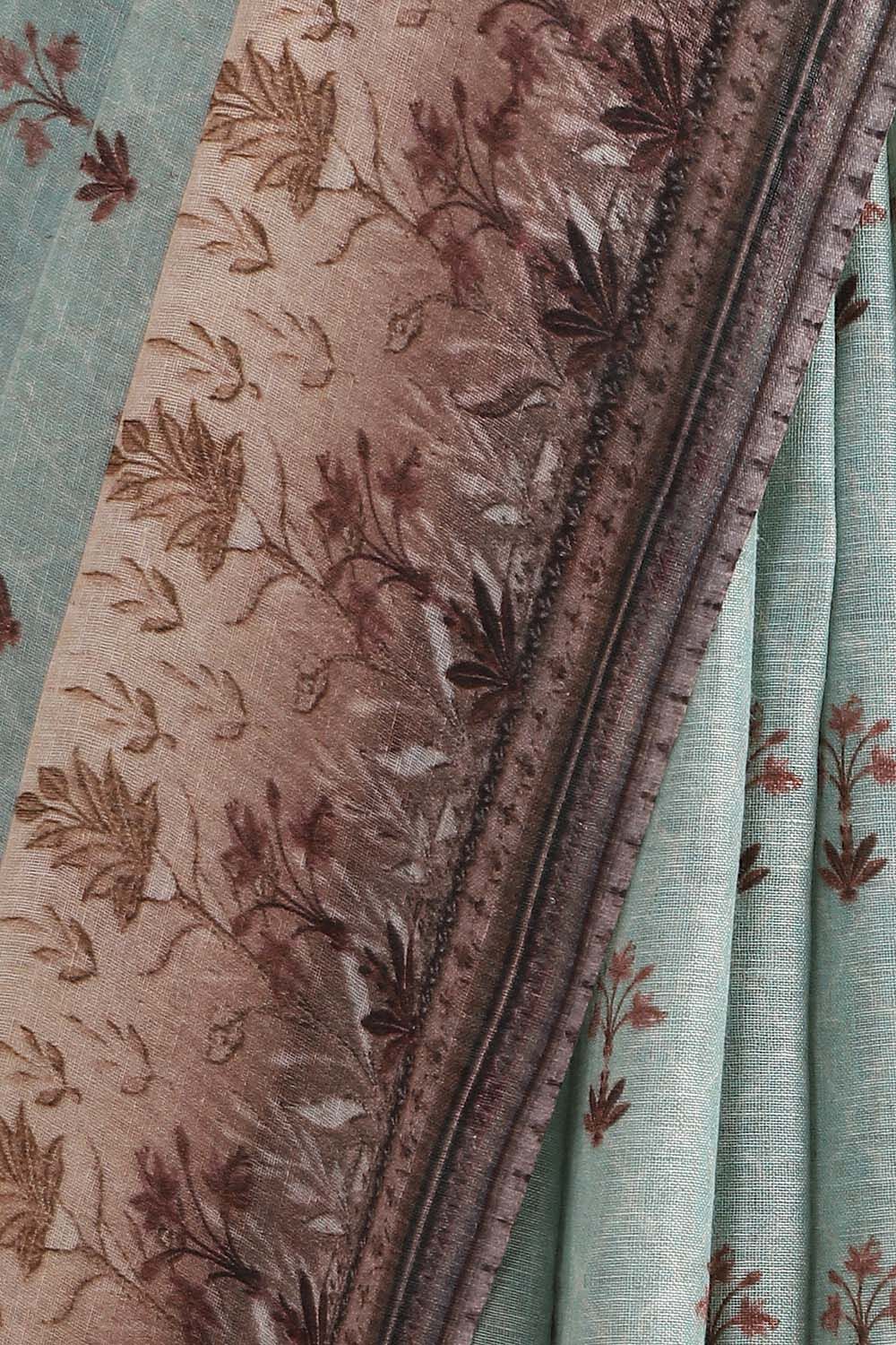 Light Pure Blue Linen Digital Printed image number null